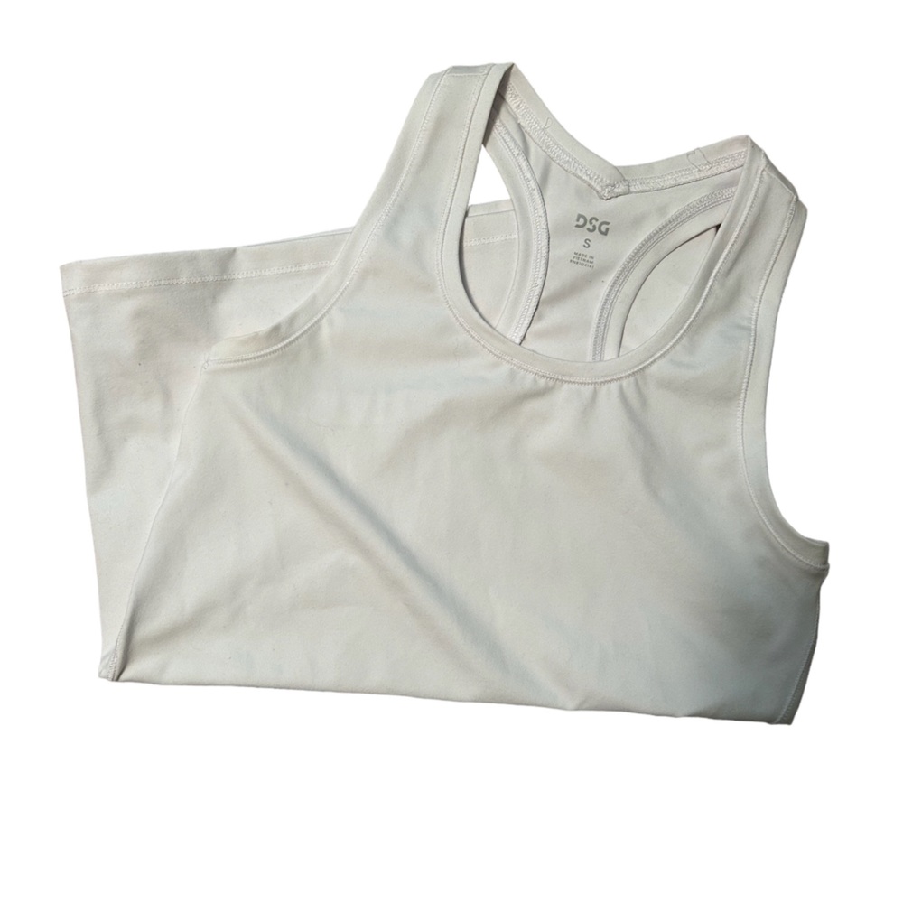 White DSG Racerback Tank